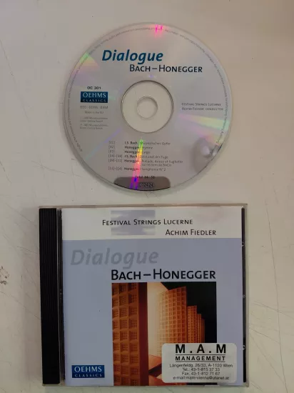 Festival Strings Lucerne, Achim Fiedler – Dialogue Bach – Honegger - 2003 Almanya Basım CD Albüm