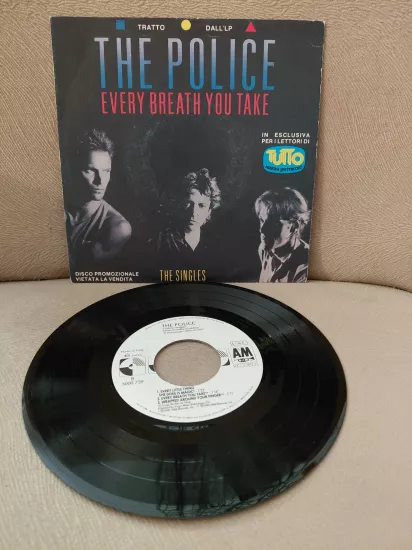 The Police – Every Breath You Take (The Singles) - 1986 İtalya  Basım 45’lik Plak Promo, Sampler