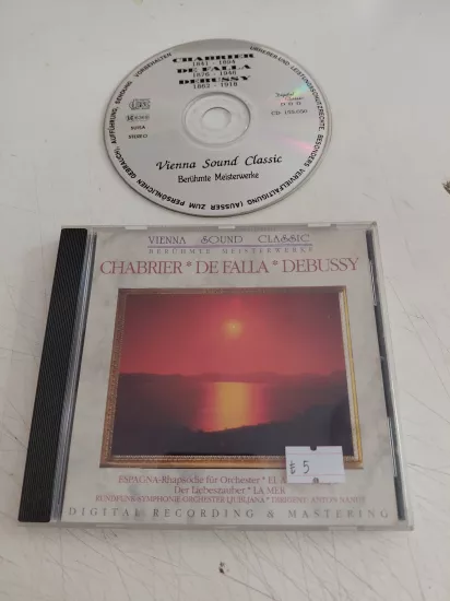 Chabrier / De Falla  / Debussy – El Amor Brujo - Der Liebeszauber La Mer  - Avrupa Basım CD Albüm