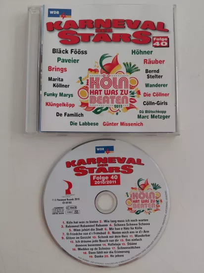 Karneval Der Stars, Folge 40 - Session 2010/2011  - 2010  Almanya Basım - CD Albüm
