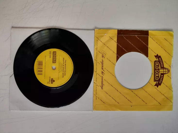 THE MOODY BLUES - NIGHTS IN WHITE SATIN - 1985  İNGİLTERE BASIM   45 LİK PLAK *FİRMA KAPAKLI*