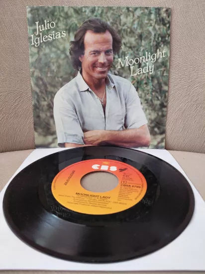 Julio Iglesias  – Moonlight Lady -  1984  Hollanda Basım 45 lik Plak