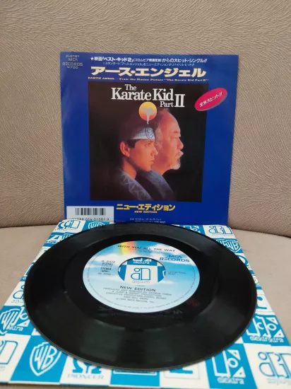 New Edition – Earth Angel (The Karate Kid Part 2)  - 1986  Japonya Basım 45’lik Plak