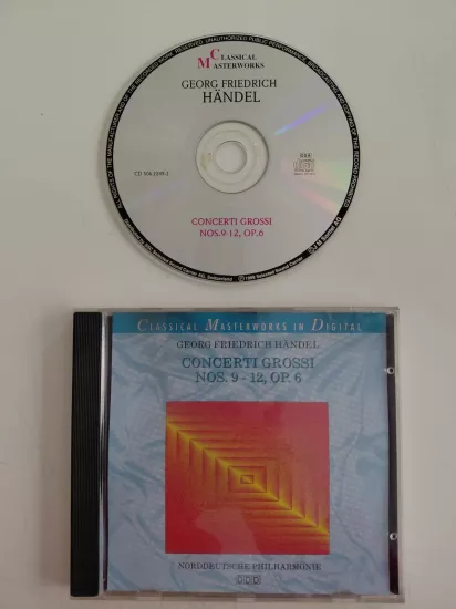 Händel - Norddeutsche Philharmonie – Concerti Grossi Nos. 9 - 12, Op.6 - 1999 Avrupa Basım CD Albüm