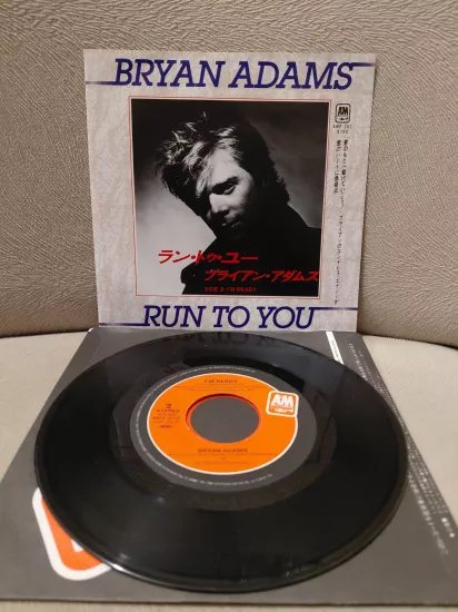 Bryan Adams  ‎– Run To You - 1984  Japonya Basım 45lik Plak