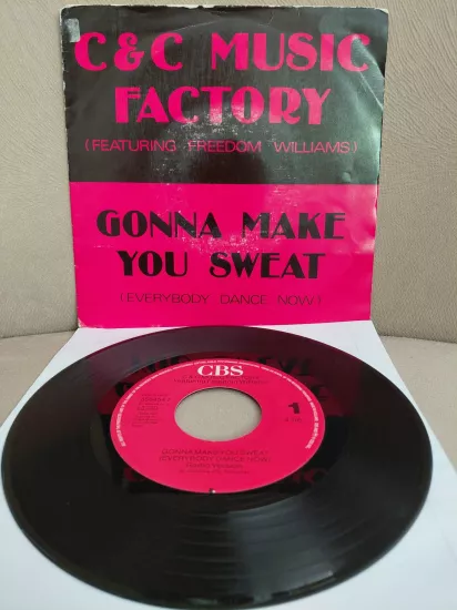 C & C Music Factory  – Gonna Make You Sweat (Everybody Dance Now) - 1990 Hollanda Basım 45’lik  Plak