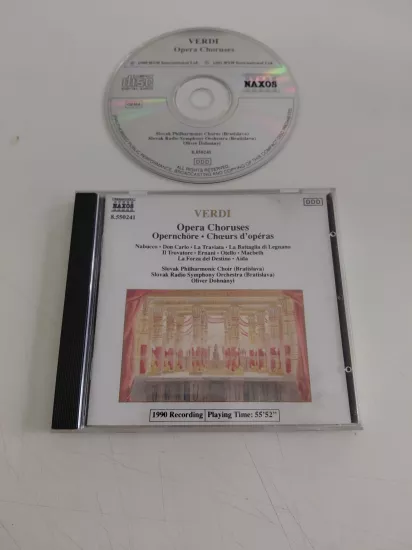 Verdi  - Slovak Philharmonic Choir (Bratislava) / Oliver Dohnányi – Opera Choruses - 1990  Avrupa  Basım - CD Albüm