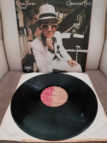 Elton John  –  Greatest Hits  - 1974  Türkiye Basım - 33lük LP Plak Albüm