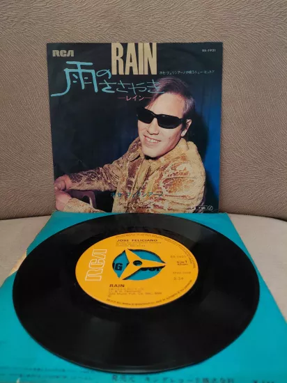 José Feliciano  –  Rain  - 1969  Japonya Basım 45’lik Plak