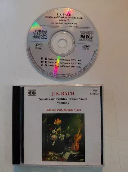 J.S. Bach, Lucy Van Dael – Sonatas And Partitas For Solo Violin Vol. 2 - 1999  Almanya Basım CD Albüm