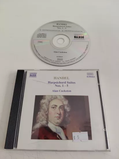 Handel, Alan Cuckston – Harpsichord Suites Nos. 1 - 5 - 1990  Almanya Basım CD Albüm