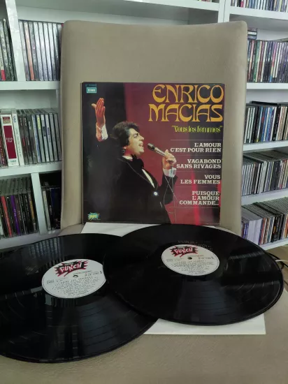 Enrico Macias  – Vous Les Femmes  - 1974  Fransa Basım Albüm 2xLP Plak