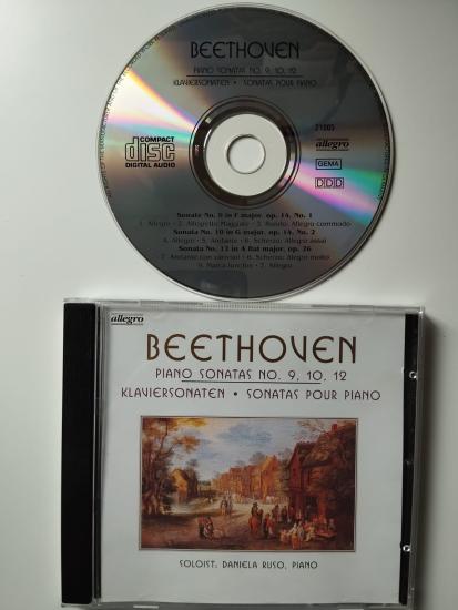 Beethoven, Daniela Ruso – Piano Sonatas No. 9, 10, 12 - Avrupa Basım 2. El CD Albüm