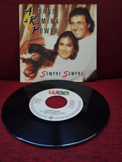AL BANO & ROMINA POWER - Sempre Sempre - 1986 Almanya Basım 45lik Plak