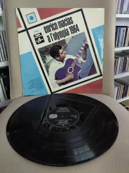 Enrico Macias  – Enrico Macias A L’Olympia 1964 /El Porompompero - Hollanda Dönem Basım Albüm LP Plak