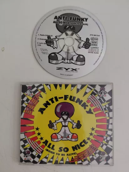 Anti-Funky ‎ –  All So Nice (Born To Be Alive) - 1997  Almanya  Basım - CD Maxi-Single