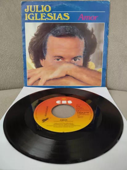 Julio Iglesias  –  Amor -  1982  Hollanda Basım 45 lik Plak