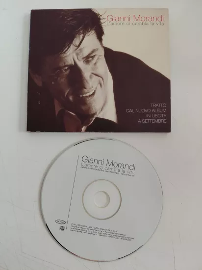 Gianni Morandi – L’amore Ci Cambia La Vita  - 2002 İtalya Basım CD, Single