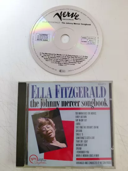 Ella Fitzgerald – The Johnny Mercer Songbook - 1984  Almanya Basım CD Albüm