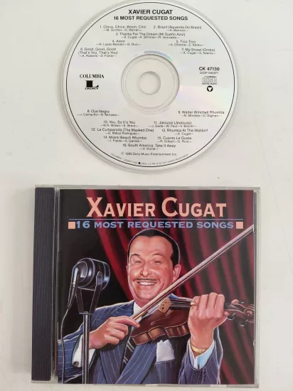 Xavier Cugat  – 16 Most Requested Songs - 1995  USA  Basım - CD Albüm