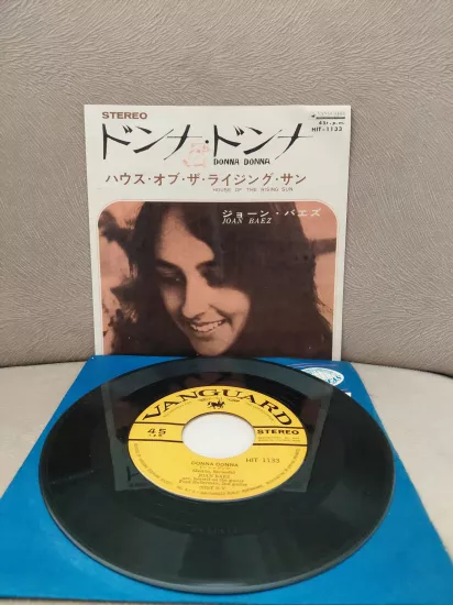 Joan Baez   –  Donna Donna / House Of The Rising Sun - 1964  Japonya Basım 45’lik Plak