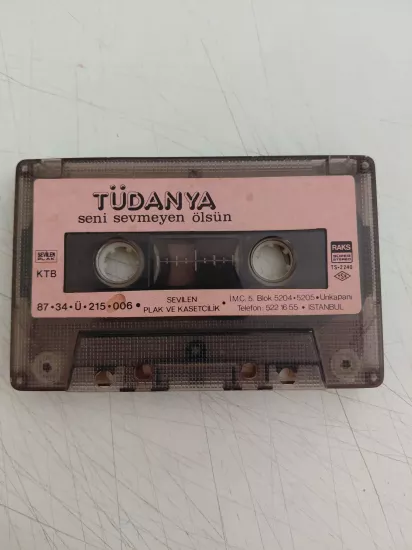 Tüdanya  –  Seni Sevmeyen Ölsün -  1986 Türkiye Basım Kaset / Kapaksız