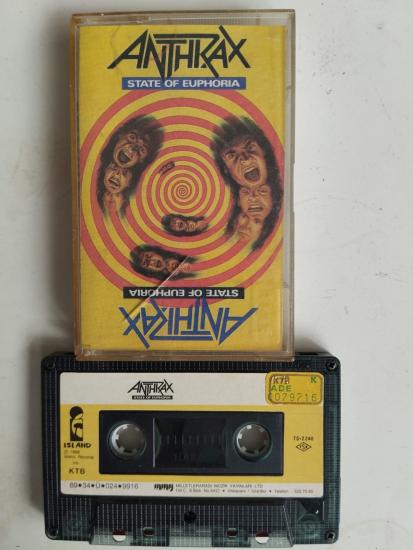 Anthrax ‎– State Of Euphoria - 1989 Türkiye Basım 2. El Kaset Albüm