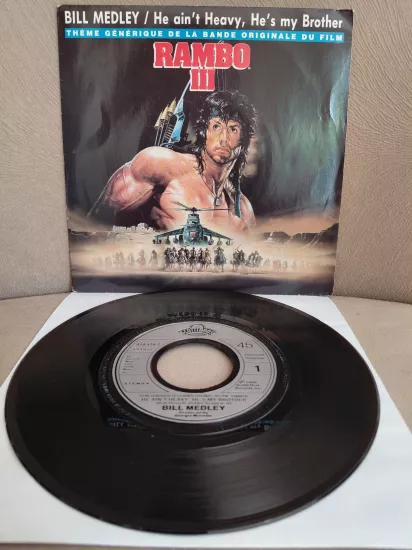 Bill Medley – He Ain’t Heavy, He’s My Brother - RAMBO III - 1988 Fransa  Basım 45’lik Plak