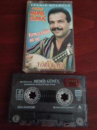 Muğlalı Memiş Günüç - Yörük Ali/Kırmızı gülün adı var -  1994 Türkiye Basım  Kaset Albüm