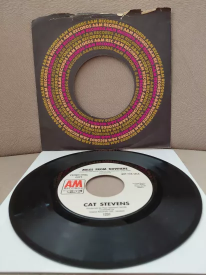 CAT STEVENS  – Wild World  -  1971  USA Basım 45’lik Plak / Promo