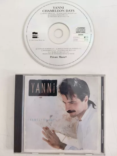 Yanni   – Chameleon Days - 1988  Avrupa  Basım - CD Albüm