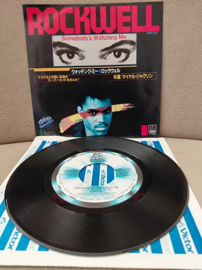 ROCKWELL - Somebody’s Watching Me  1984 Japonya Basım 45lik Plak