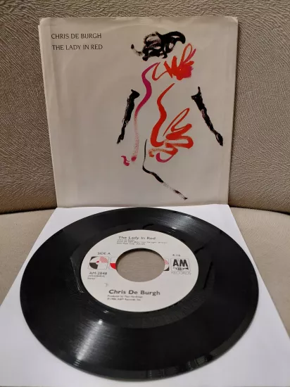 Chris De Burgh  – The Lady In Red - 1986  USA Basım 45lik Plak