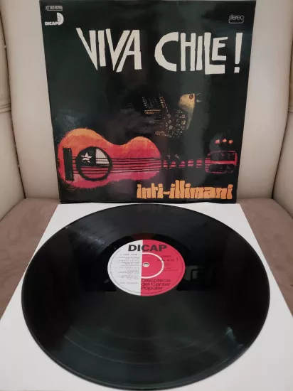 Inti-Illimani  –  Viva Chile ( Venceremos )  -  1974  Fransa Basım LP Plak