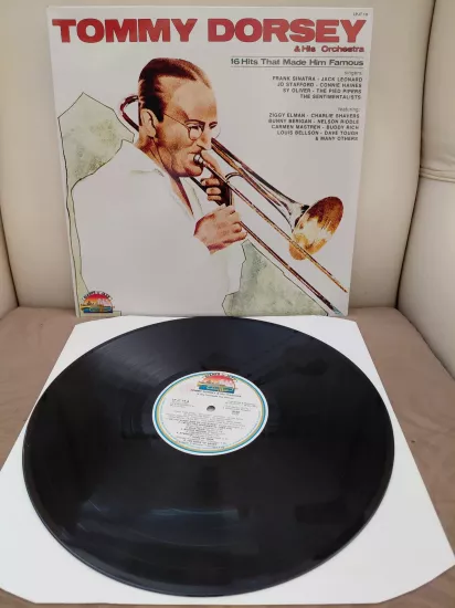 Tommy Dorsey And His Orchestra – 16 Hits That Made Him Famous  – 1984 İtalya Basım 33 lük Plak - LP Albüm