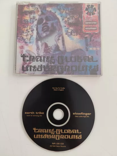 Trans-Global Underground – Earth Tribe / Slowfinger - 1994  İngiltere Basım - CD Single