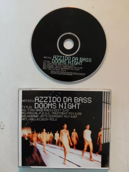 Azzido Da Bass – Dooms Night - 2000 İngiltere Basım CD, Single