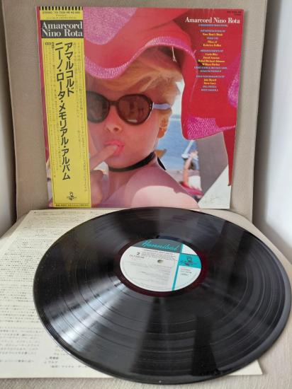 Amarcord (Soundtrack) - Nino Rota -  1984 Japonya  Basım LP Plak Albüm - Obi’li