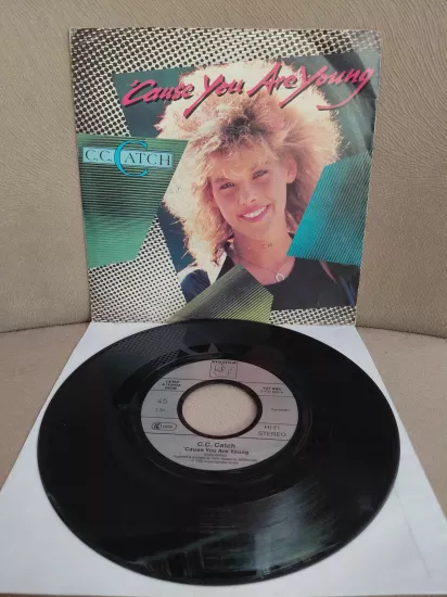 C.C. Catch  –  Cause You Are Young - 1986  Almanya Basım 45’lik  Plak