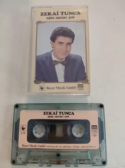 Zekai Tunca –  Aşka Zaman Yok - 1985  Almanya Basım  Kaset / Bayar Müzik