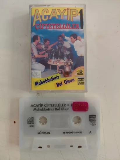 Acayip Çiftetelliler 1 – Muhabbetiniz Bol Olsun  - 1994  Türkiye Basım  Kaset