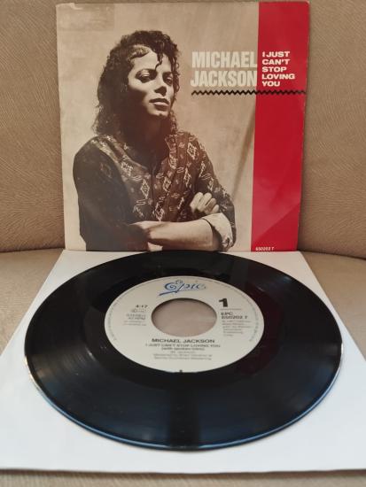 Michael Jackson – I Just Can’t Stop Loving You -  1987 Hollanda Basım 45lik Plak