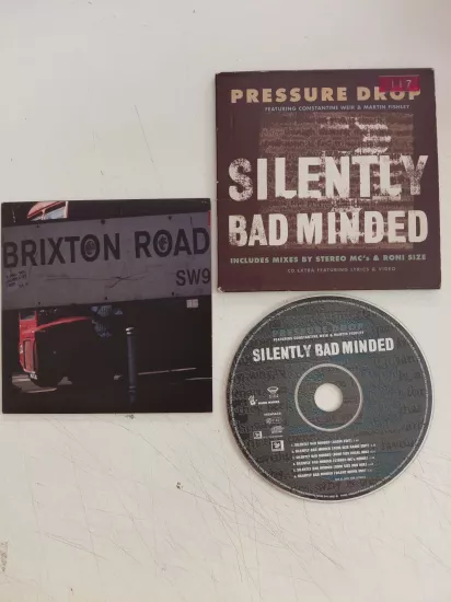 Pressure Drop Featuring Constantine Weir & Martin Fishley – Silently Bad Minded  - 1998 İngiltere Basım  CD Single