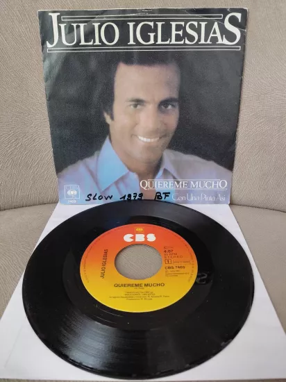 Julio Iglesias  –  Quiereme Mucho -  1979  Hollanda Basım 45 lik Plak