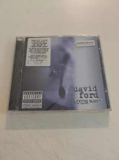 David Ford  – I Sincerely Apologise For All The Trouble I’ve Caused  - 2005 İngiltere Basım CD Albüm/Açılmamış Ambalajlı