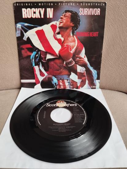SURVIVOR - BURNING HEART - (ROCKY IV SOUNDTRACK) - 1985 HOLLANDA BASIM PLAK