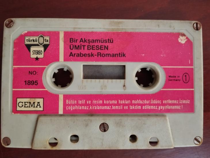 Ümit Besen  – Bir Akşamüstü - 1984  Almanya Basım  Nadir Kaset / Türküola- Kapaksız