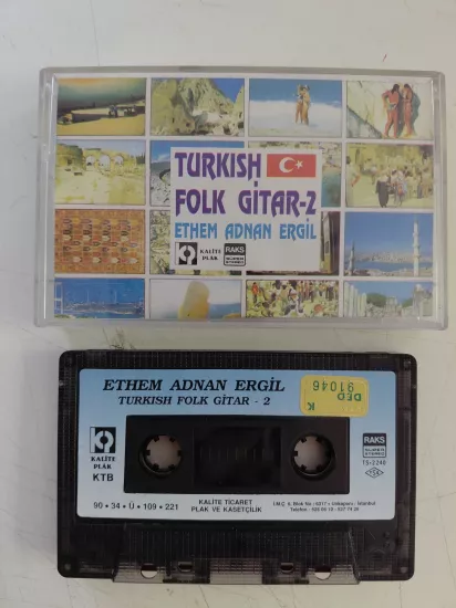 Ethem Adnan Ergil  ‎– Turkish Folk Gitar - 2 - 1990 Türkiye Basım  Kaset Albüm