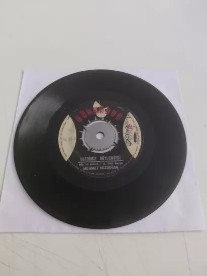Mehmet Bozdoğan - Affetmem Seni Sevgilim / Vaadimiz Böylemiydi - Türkiye Basım 45’lik Plak /Kapaksız