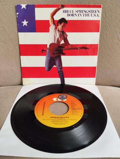 Bruce Springsteen – Born In The U.S.A. -  1984 Hollanda Basım 45 lik Plak
